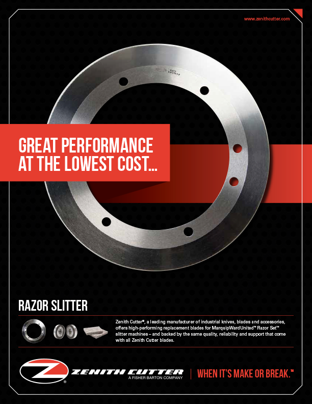 Read more about Slitters in the Zenith Cutter brochure