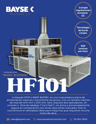 Baysek HF101 product flyer 2026 (Spanish) preview