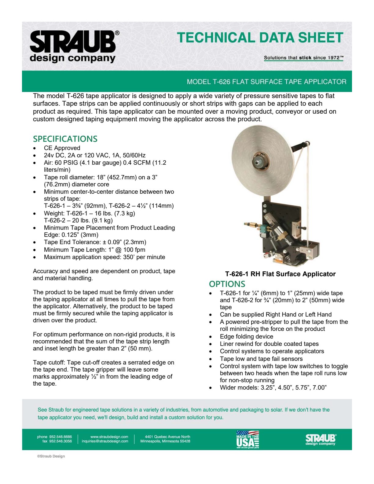 T 626 Tape Applicator preview