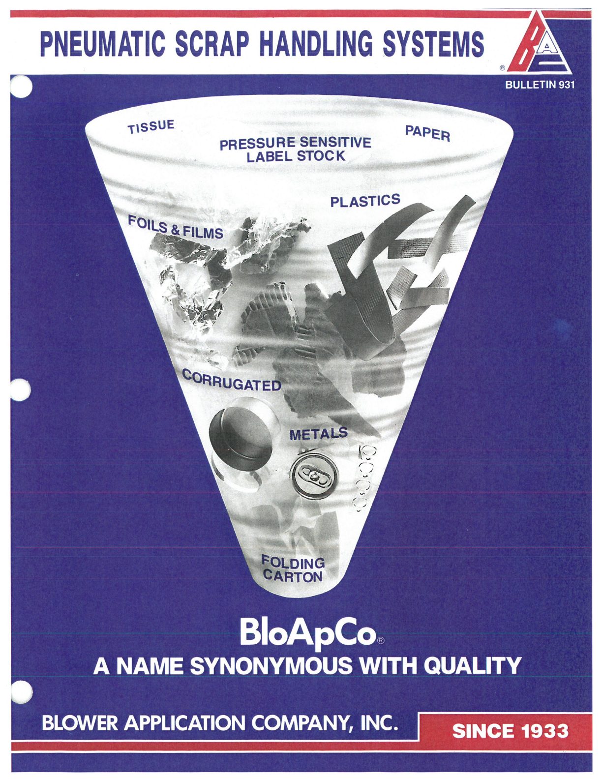 BloApCo Pneumatic Scrap Handling Systems Brochure preview