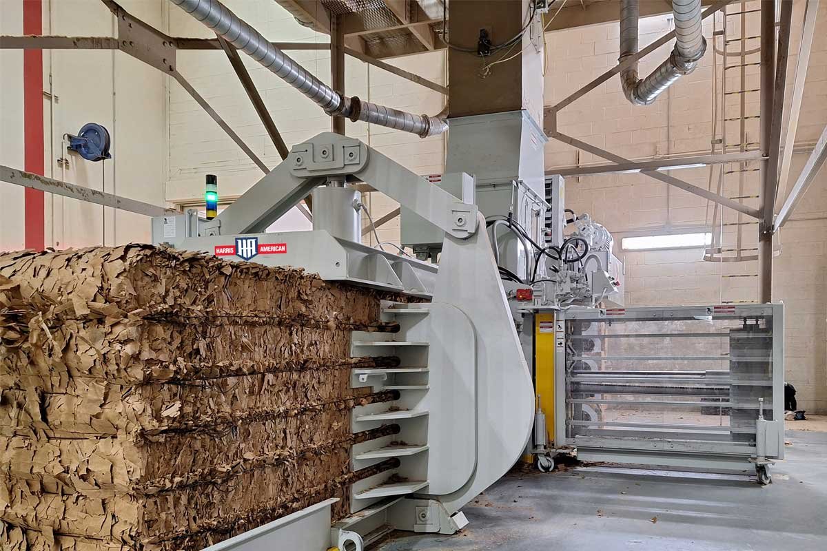 Bales produced by a Harris American 29N Series baler