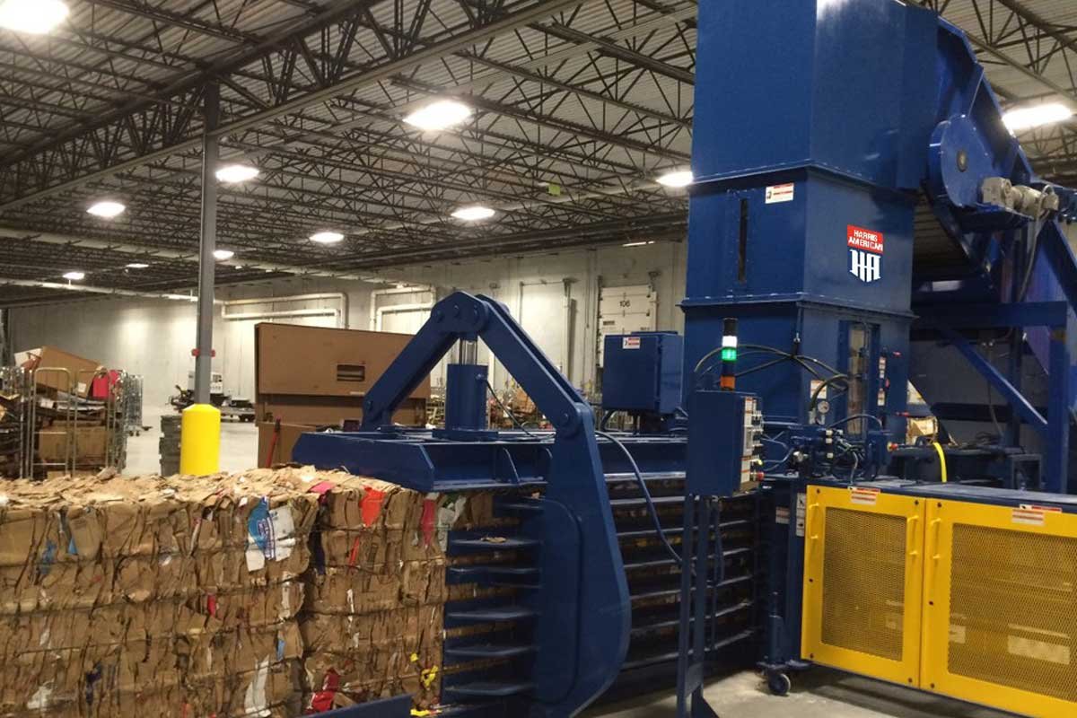 Bales produced by a Harris American WS Series baler