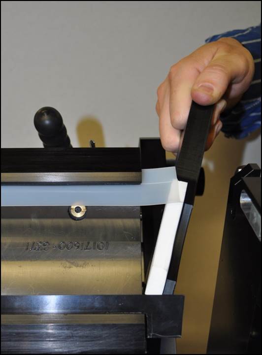 Shown is the tool-less end seal of the AccuPrint
