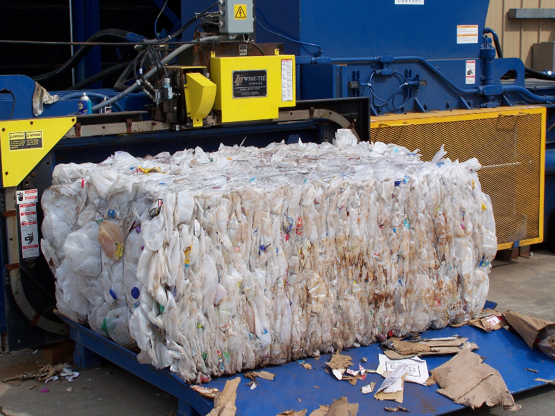 Pictured: Plastics Bale from the NB Series Baler