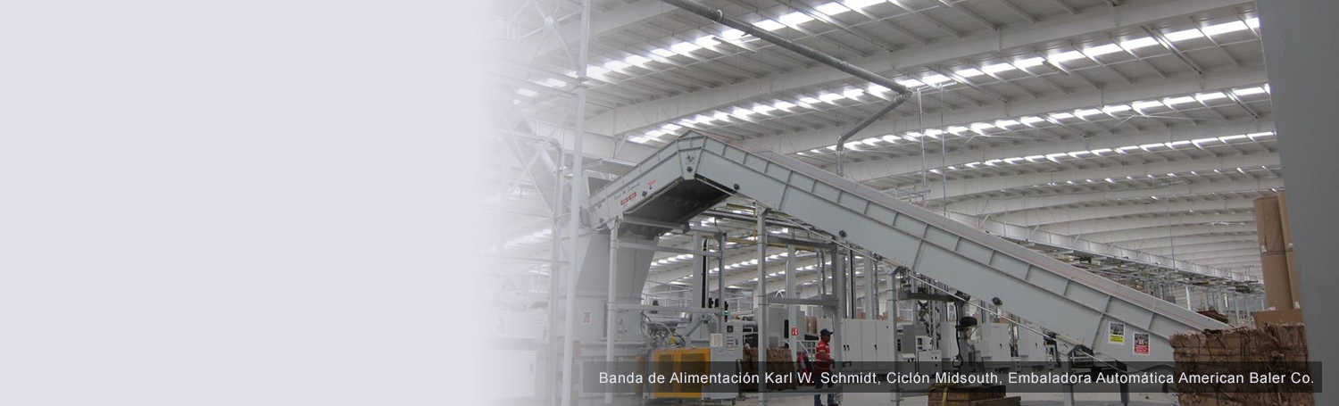 Banda de Alimentación Karl W. Schmidt, Ciclón Midsouth, Embaladora Automática American Baler Co.